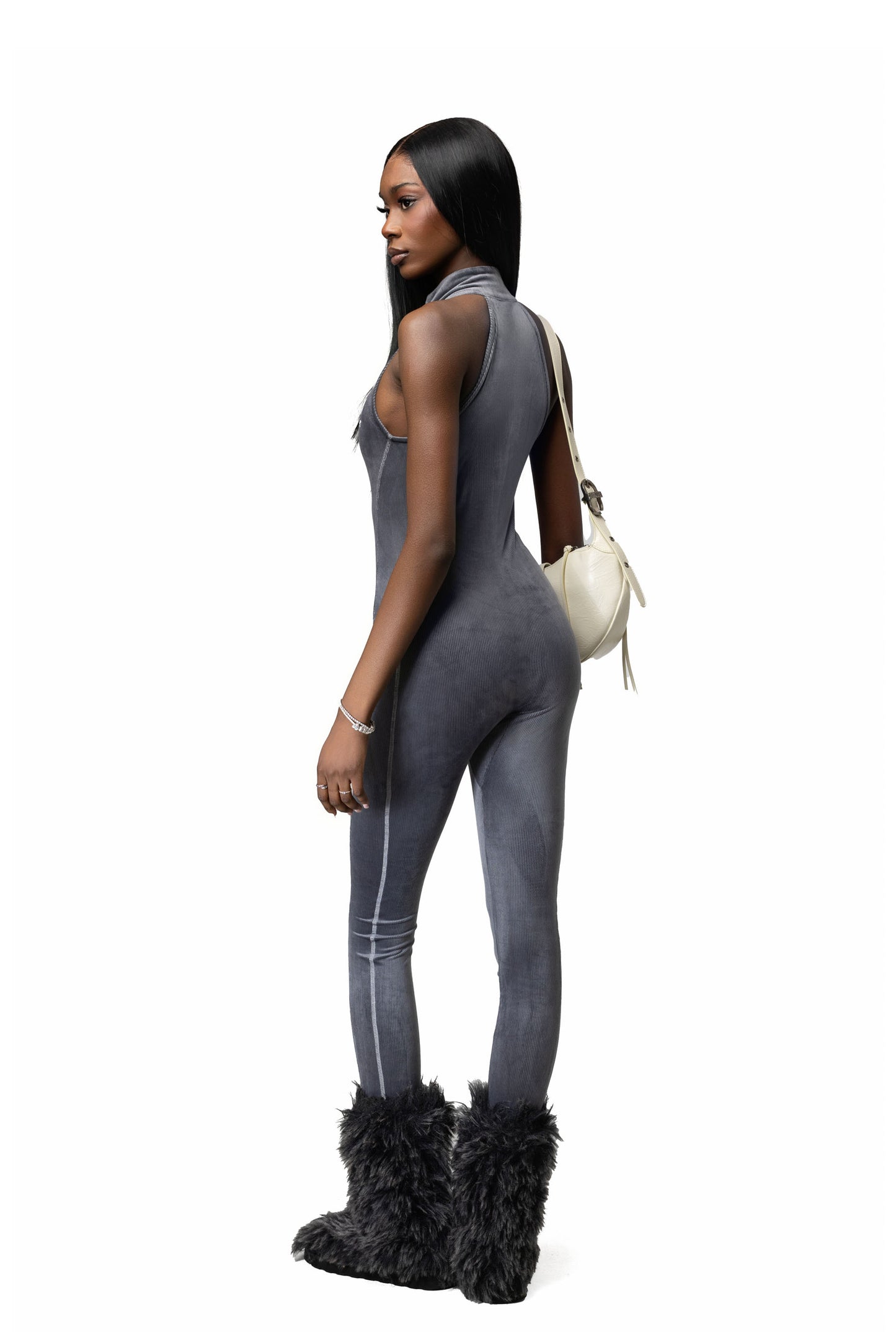 RAZOR JUMPSUIT - GREY