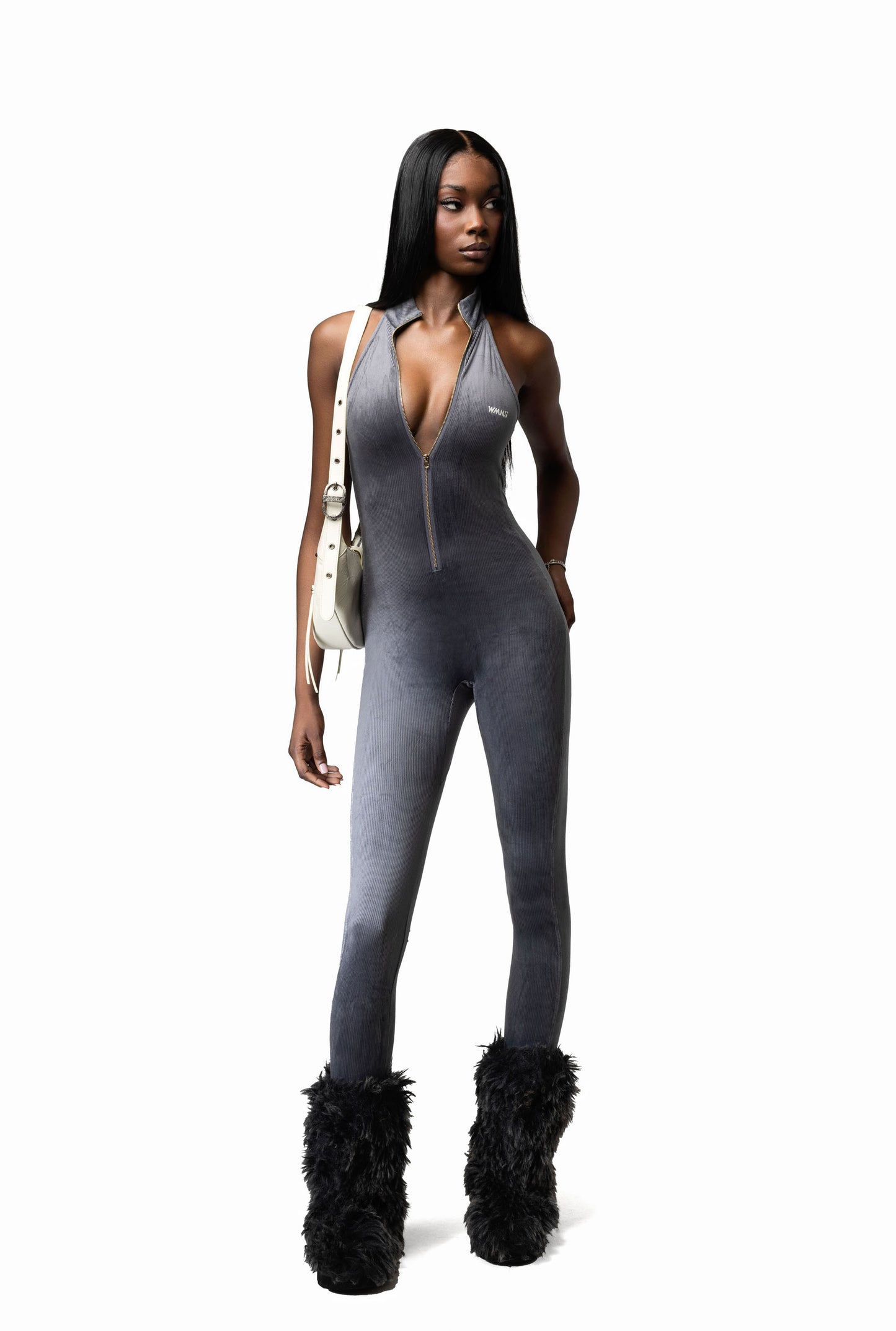 RAZOR JUMPSUIT - GREY