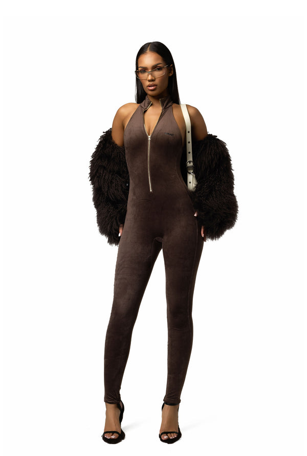 RAZOR JUMPSUIT - BROWN